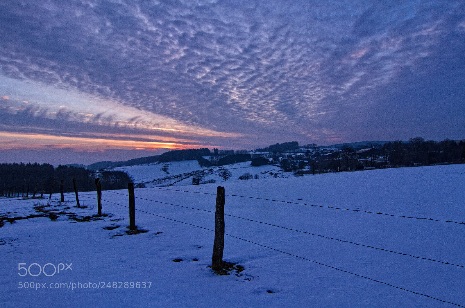 Canon EOS 7D sample photo. Winter evening mood photography