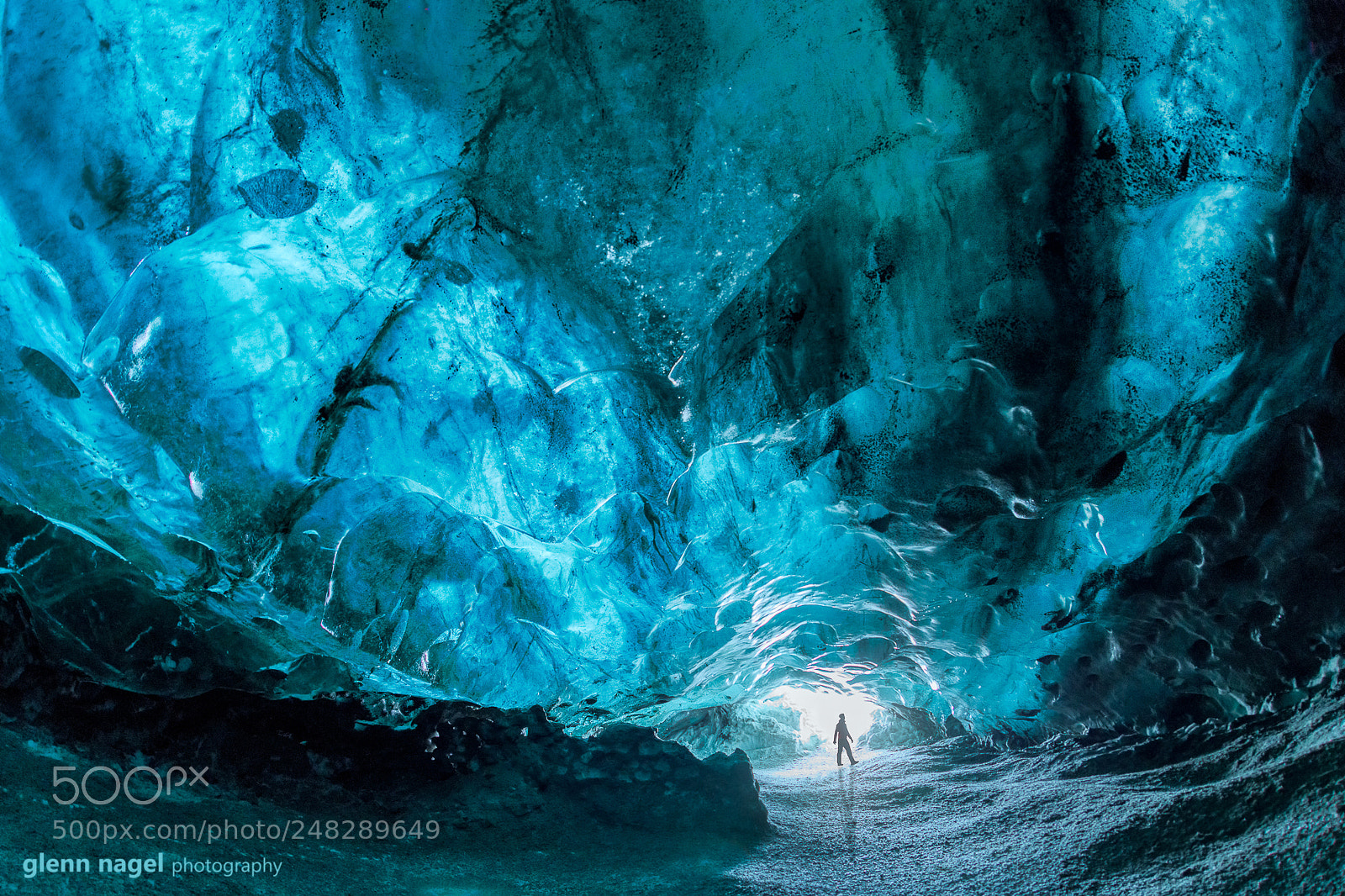 Nikon D850 sample photo. Vatnajokull ice cave photography