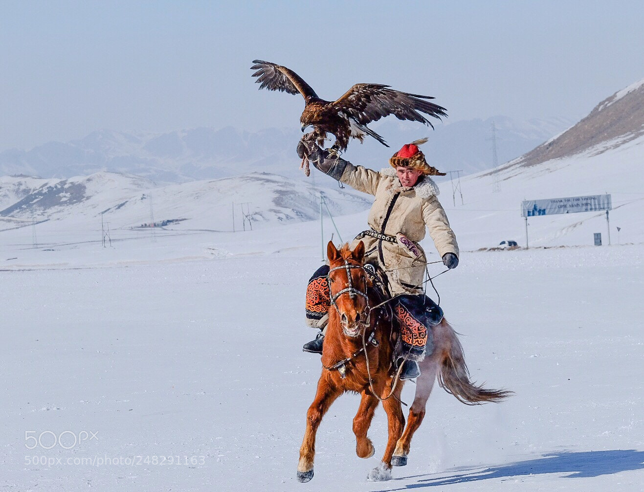 Fujifilm X-T2 sample photo. Young eagle hunter -mongolia photography