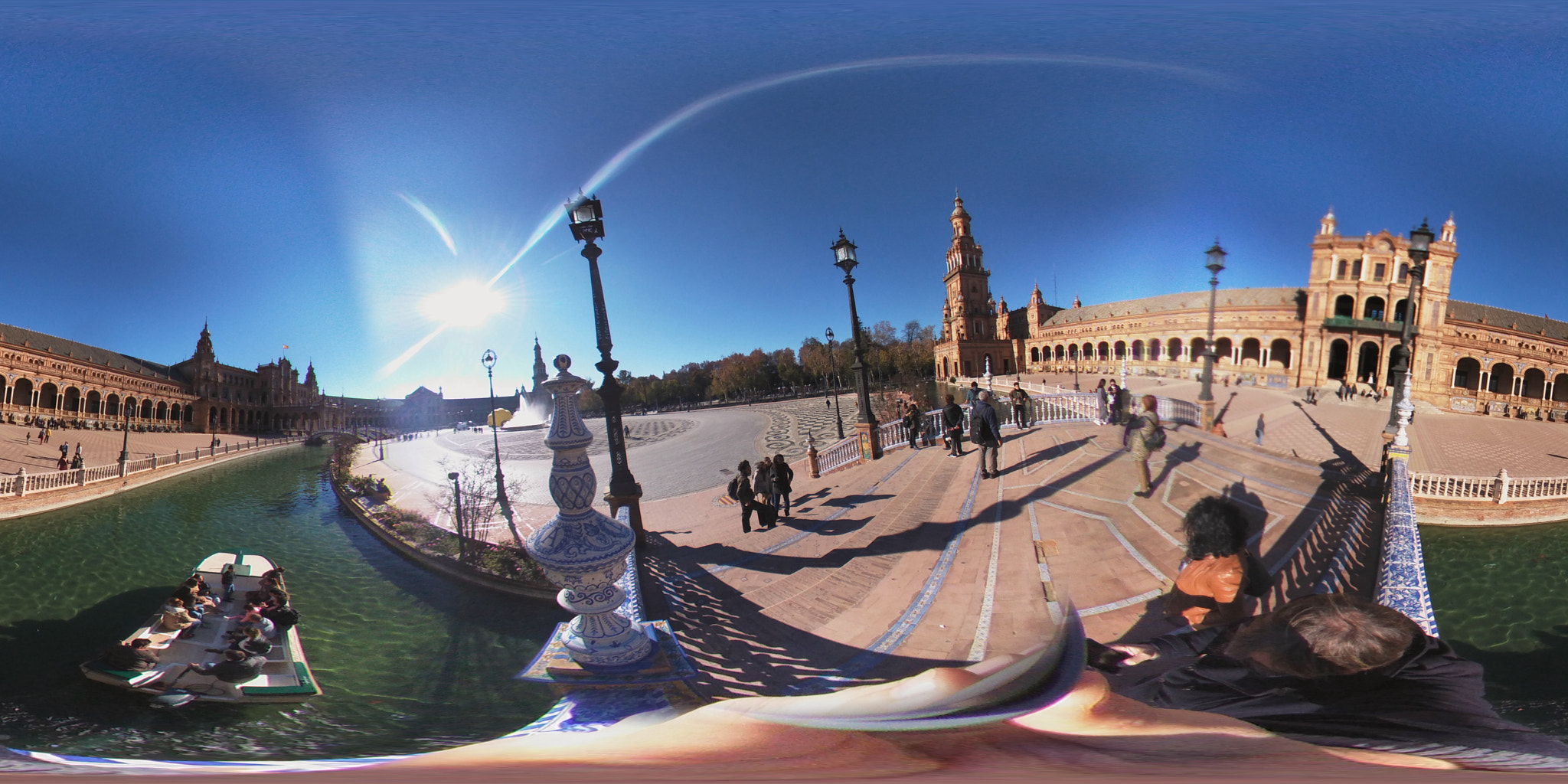 LG R105 sample photo. Plaza de españa en sevilla 360 degree photography