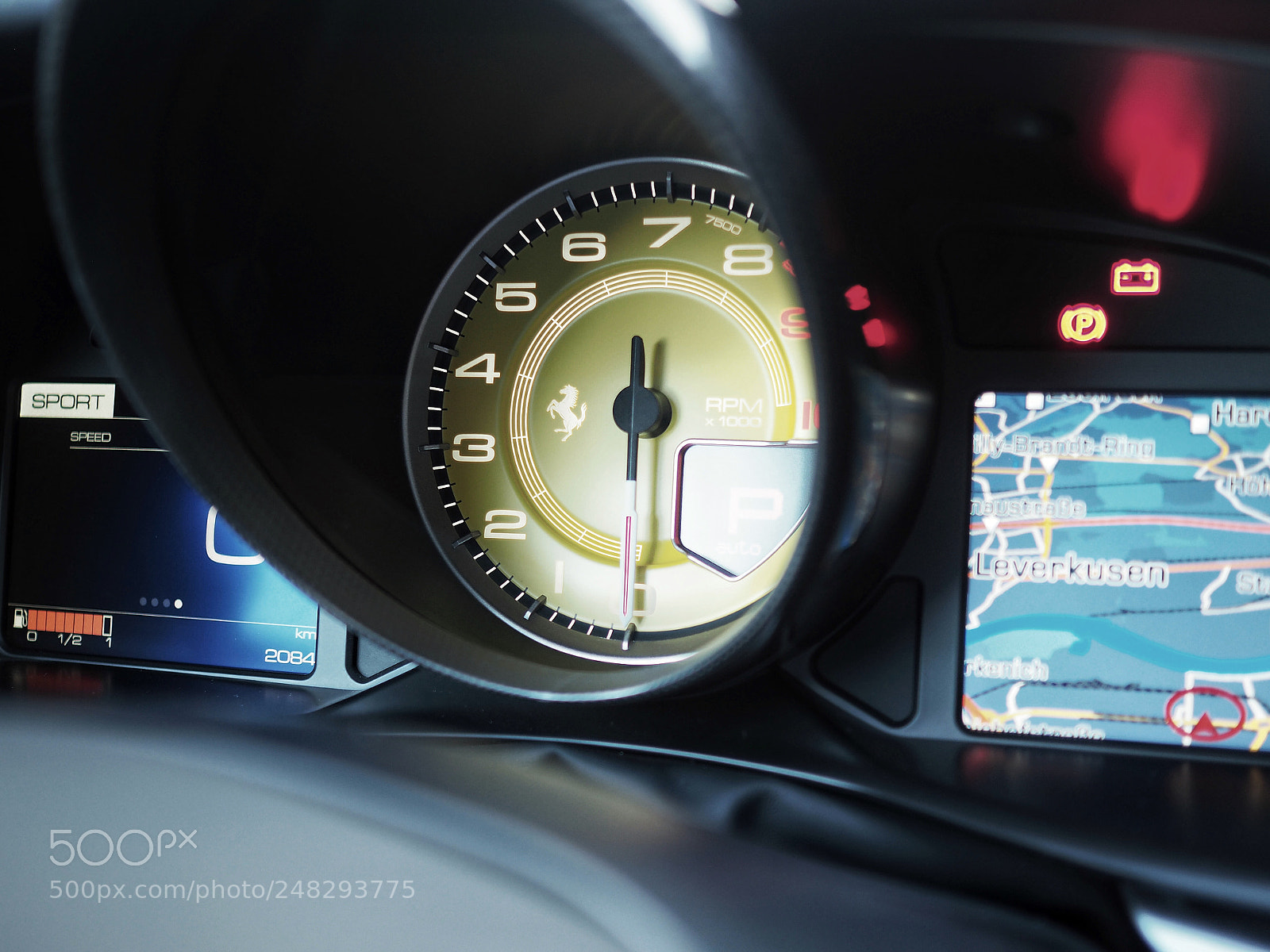 Olympus PEN-F sample photo. Ferrari gtc4 lusso t photography