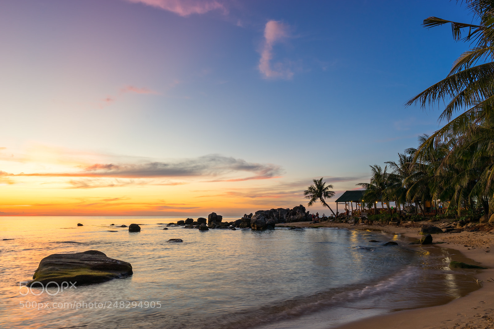 Sony a7 II sample photo. Sunset on phu quoc photography