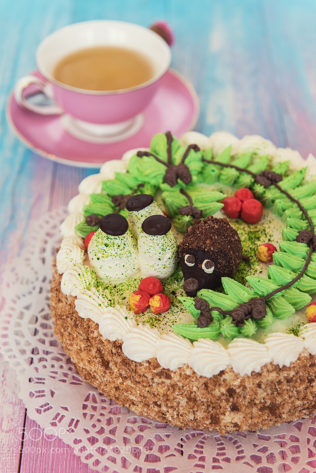 Nikon D810 sample photo. Cakes on color background photography