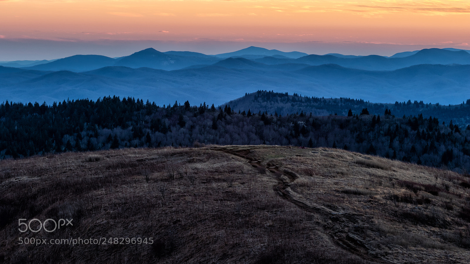 Canon EOS 7D Mark II sample photo. Black balsam knob sunset photography
