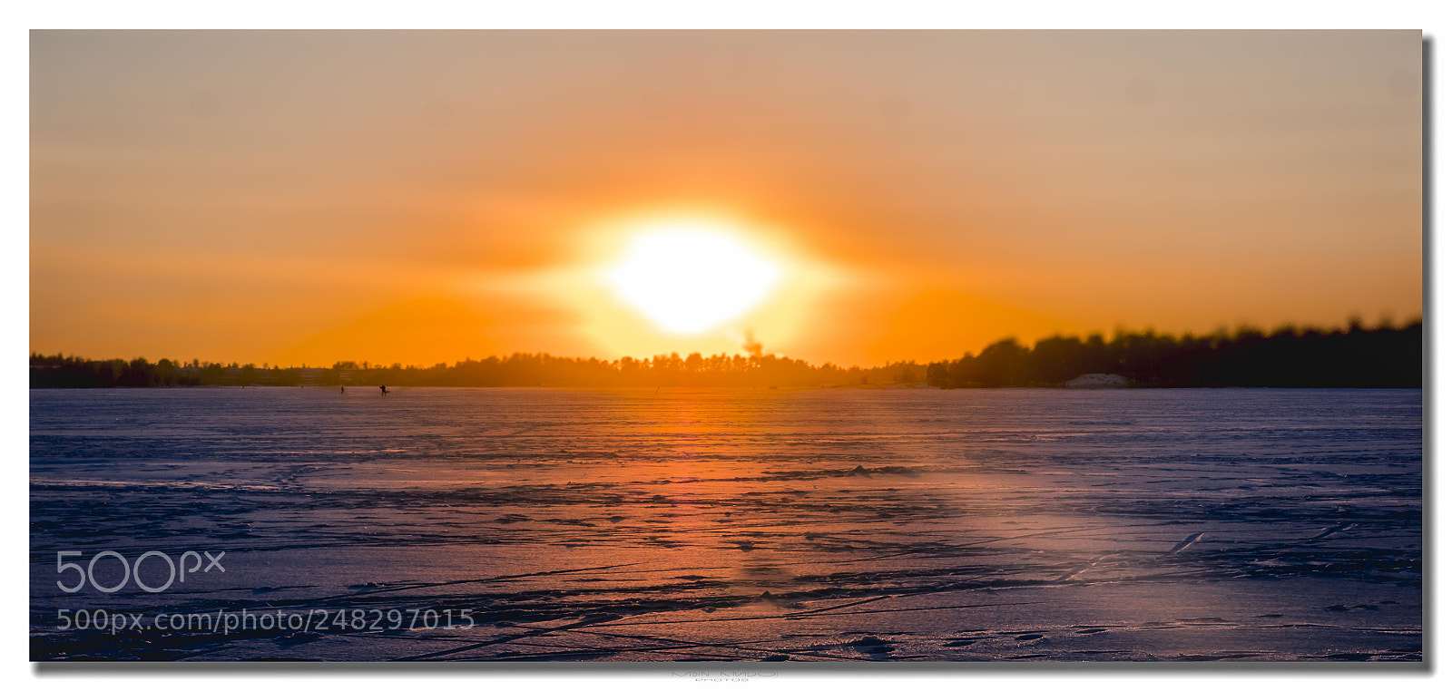 Panasonic Lumix DMC-GX8 sample photo. Frozen sunset photography