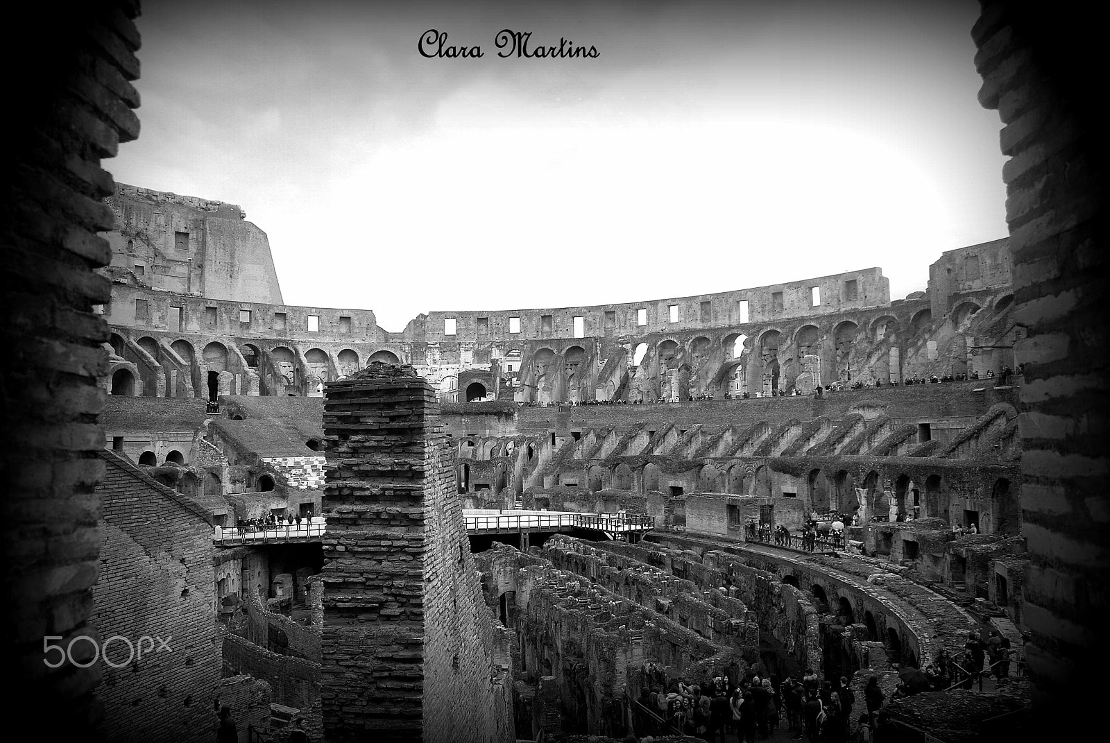 Nikon D60 sample photo. Colosseo - b&w photography