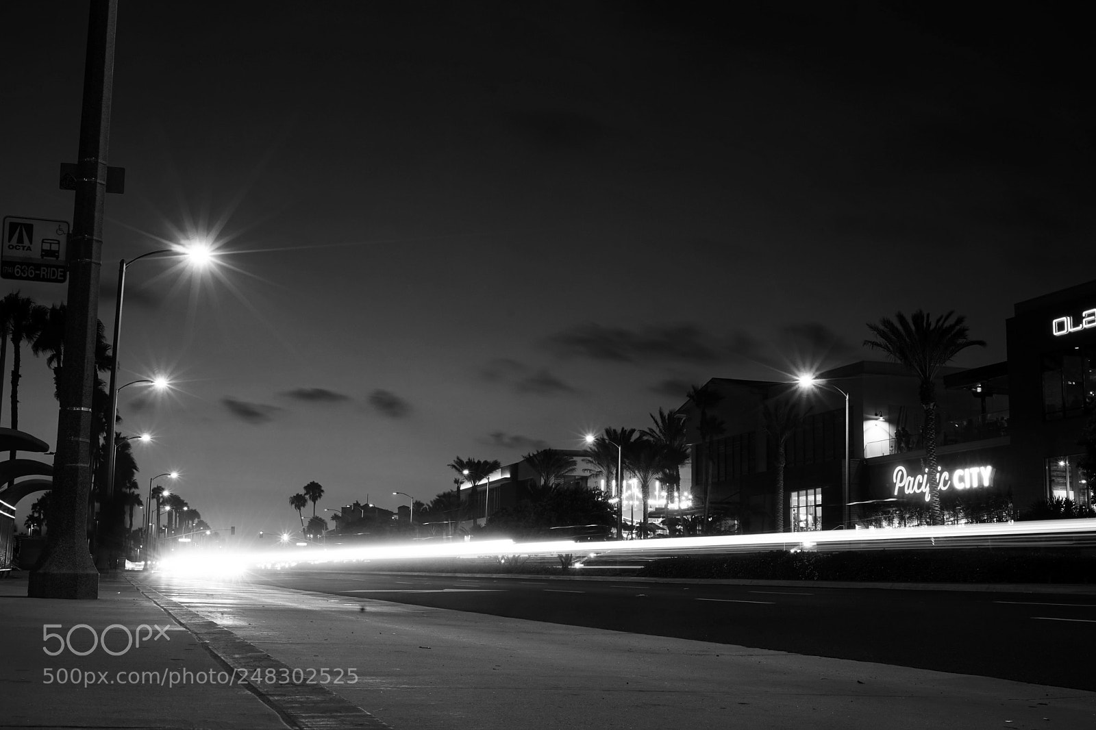 Sony a7 sample photo. Huntington by night photography
