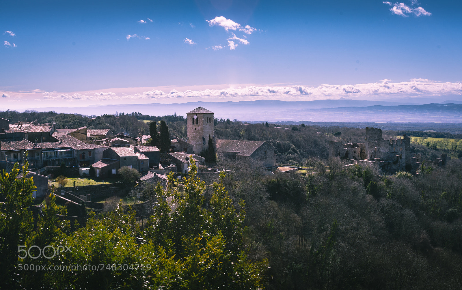 Nikon D7100 sample photo. View of saissac, south photography