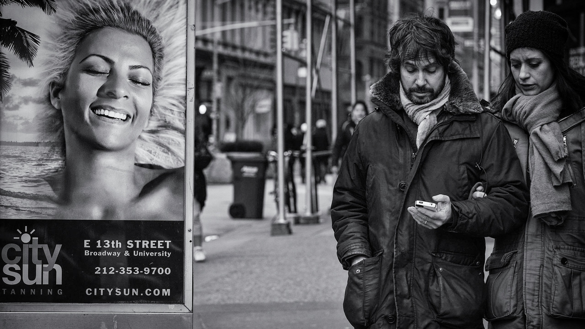 Leica M-Monochrom sample photo. Cinematic new york : the third person photography