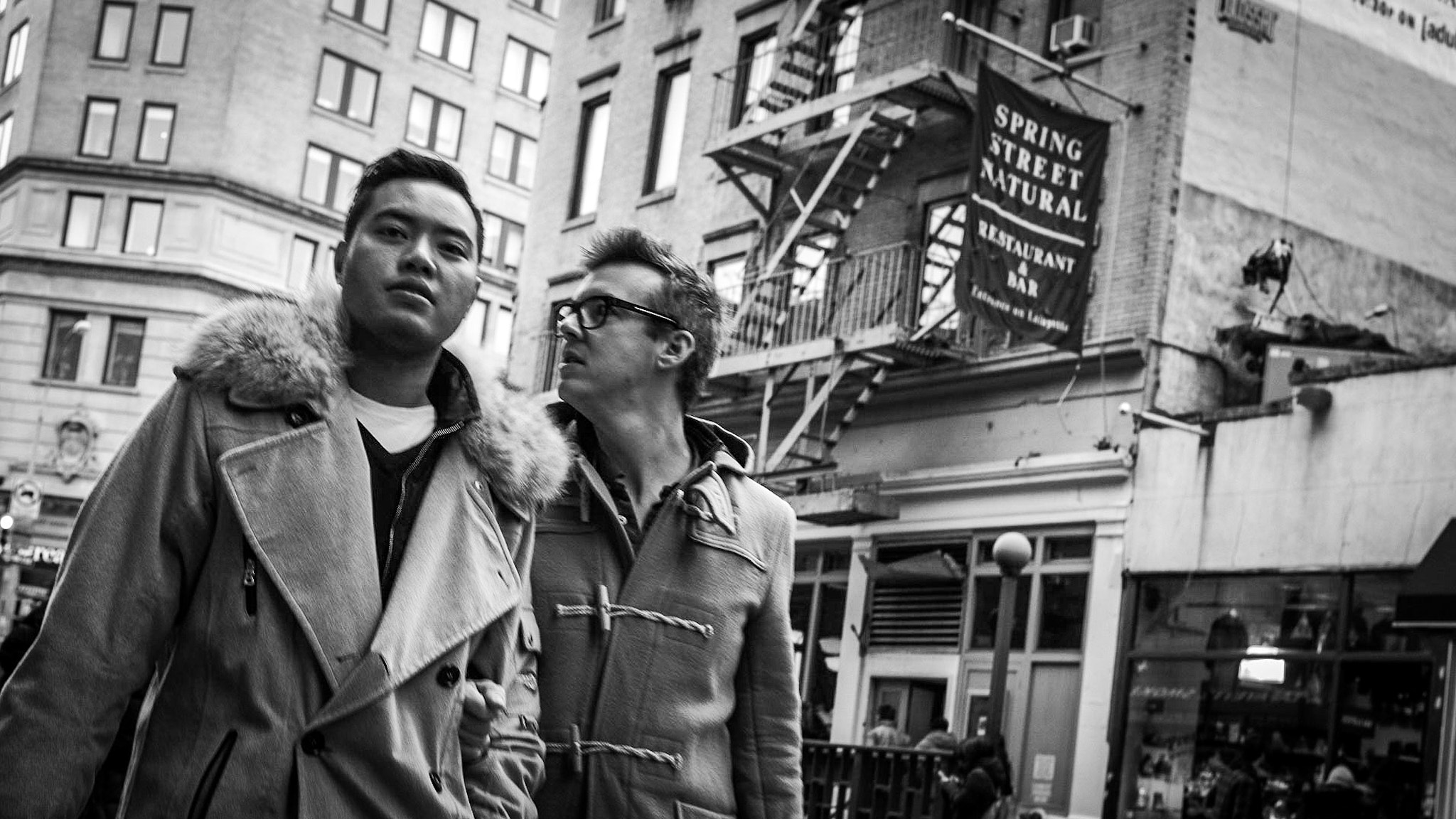 Leica M-Monochrom sample photo. Cinematic new york : proud couple photography