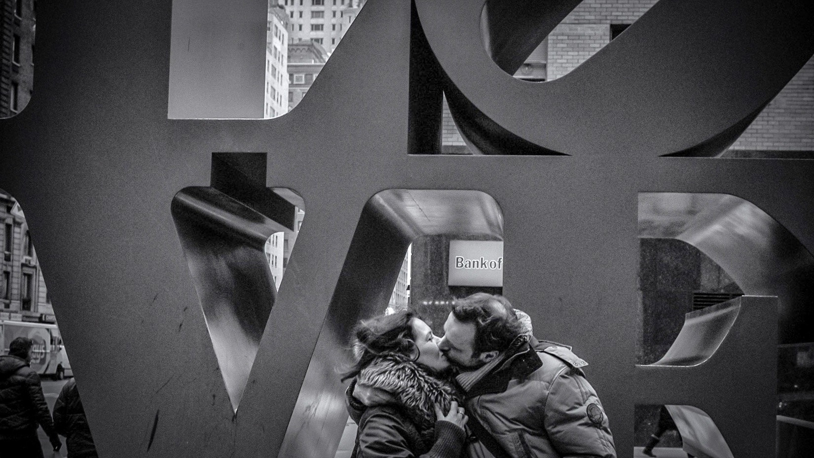 Leica M-Monochrom sample photo. Cinematic new york : love photography
