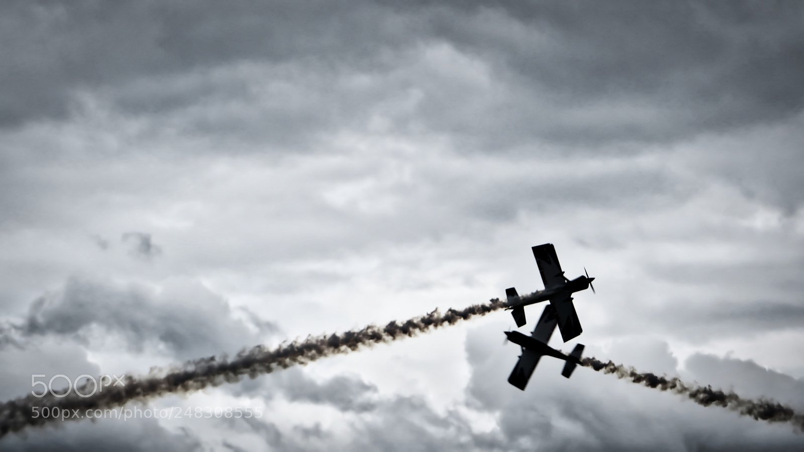 Canon PowerShot SX270 HS sample photo. Airshow criss-cross photography