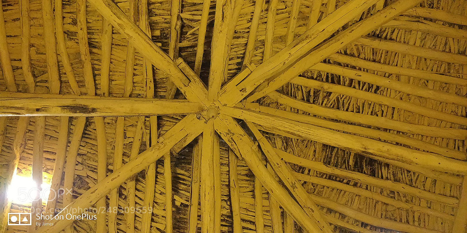 OnePlus 5T sample photo. Roof of a hut photography