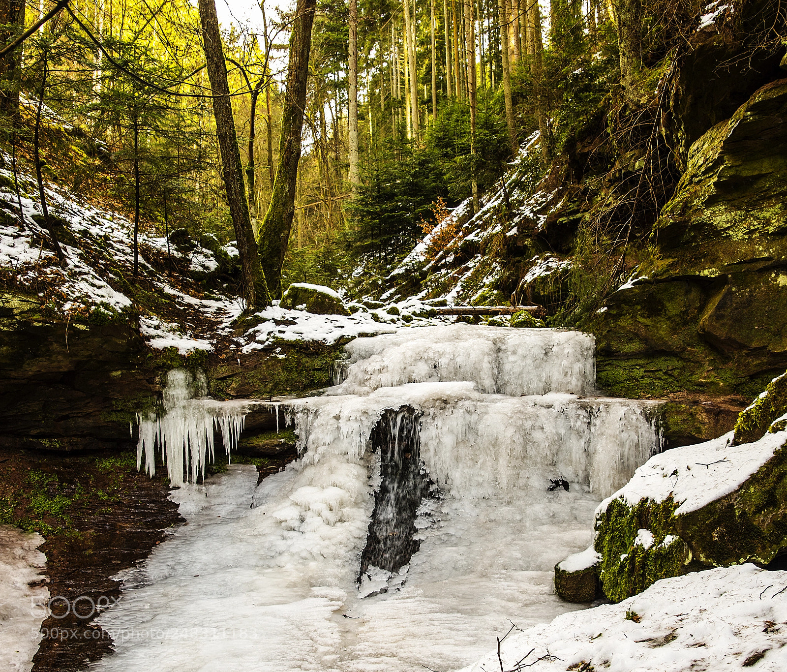 Nikon D4 sample photo. Frozen canyon - two photography