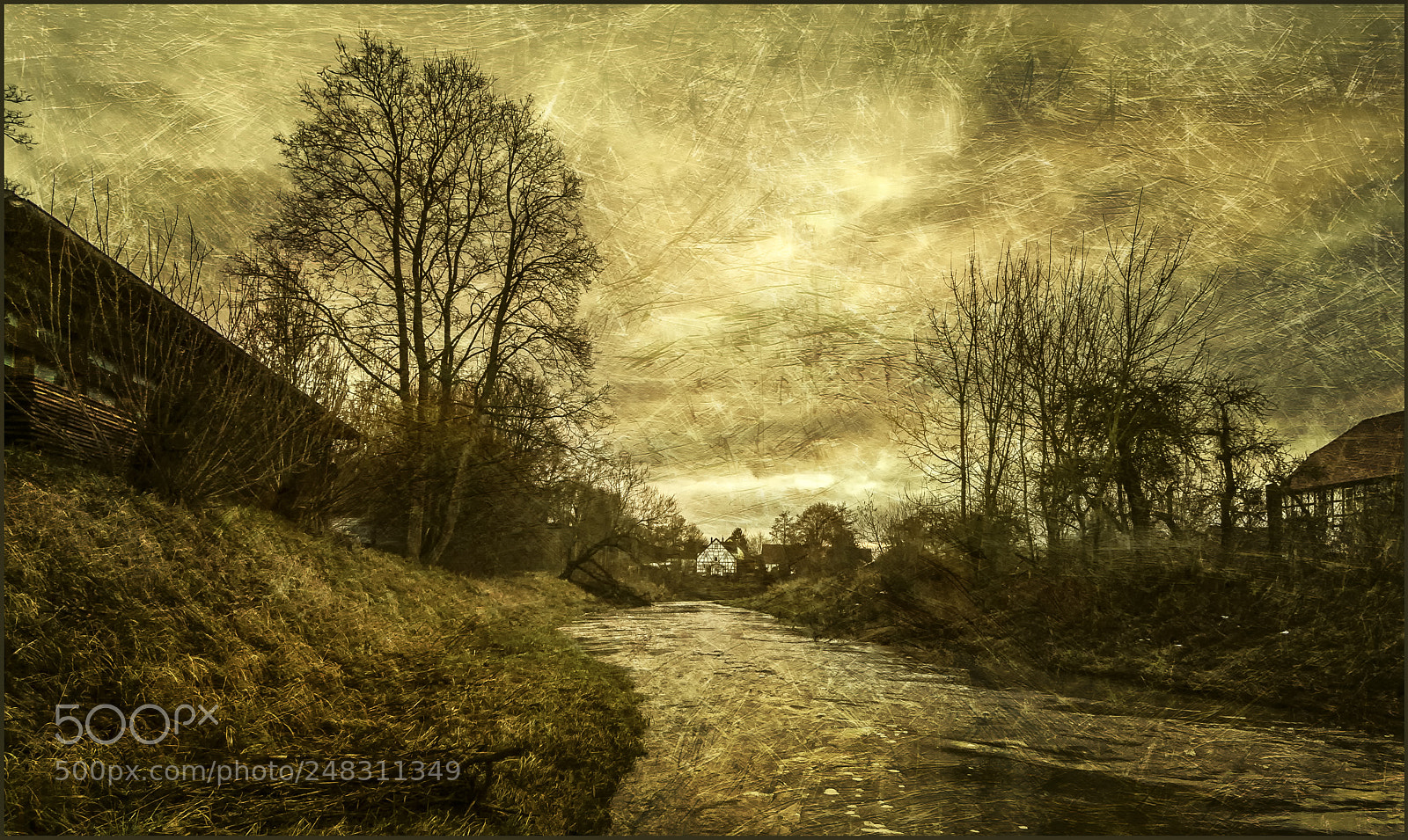 Canon EOS 60D sample photo. River landscape in dutch photography