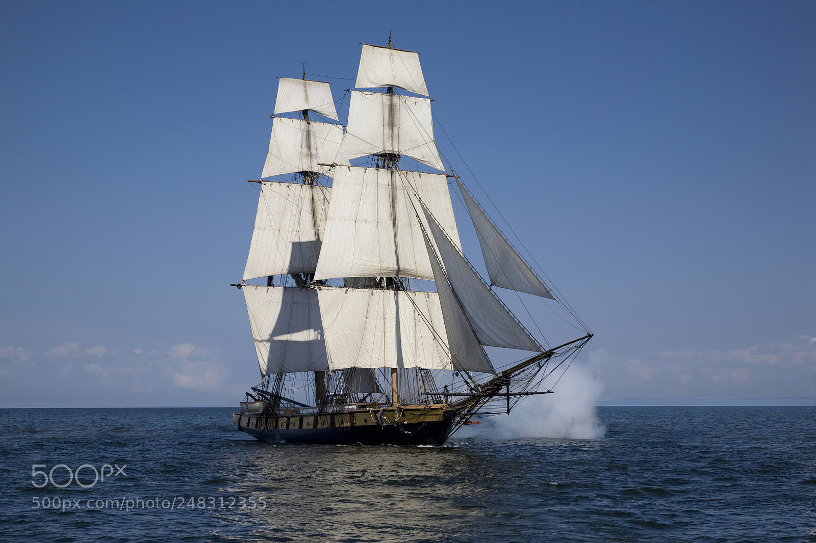 Canon EOS 5D sample photo. Tall ship with cannons photography