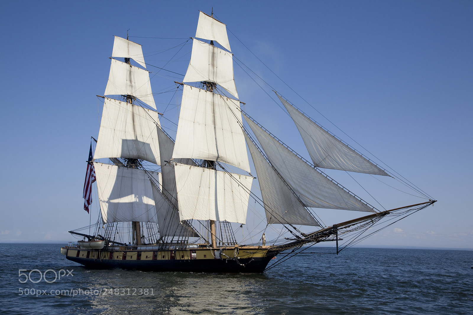 Canon EOS 5D sample photo. Tall ship with american photography