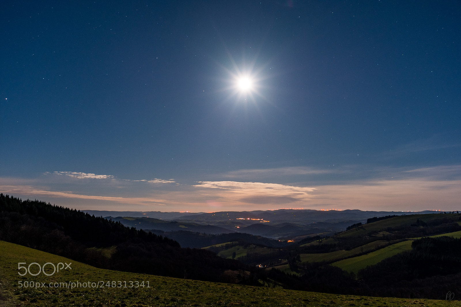 Nikon D7200 sample photo. Fullmoon landscape photography
