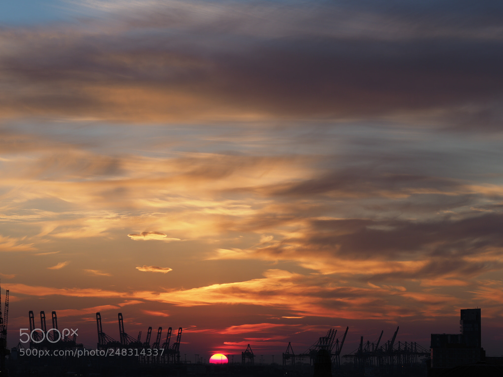 Olympus OM-D E-M1 Mark II sample photo. Hamburg sunset photography