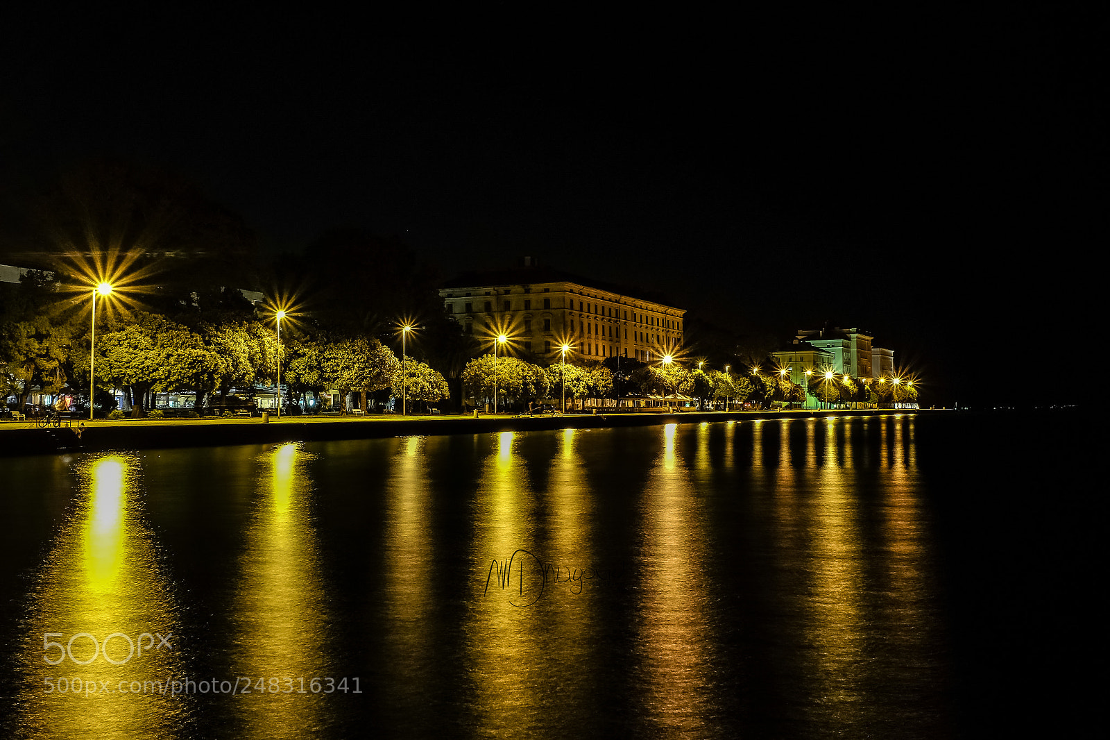 Fujifilm X-T10 sample photo. Zadar night photography