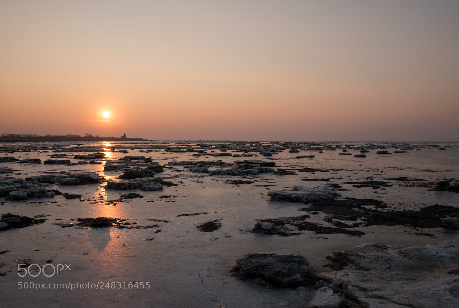 Sony a99 II sample photo. Icy sunset photography