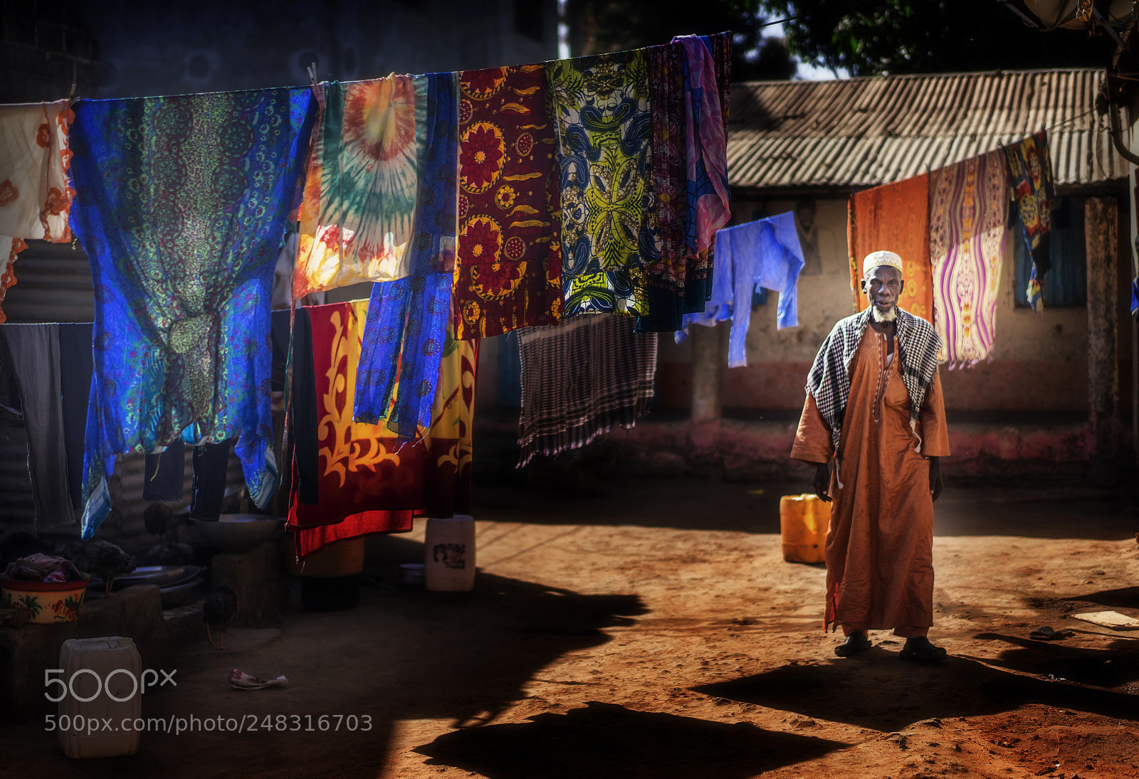 Sony a7 II sample photo. Gambian compound photography