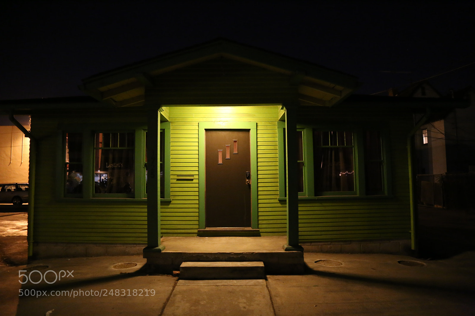 Canon EOS 6D + Canon EF 24-105mm F4L IS USM sample photo. A door, at night photography