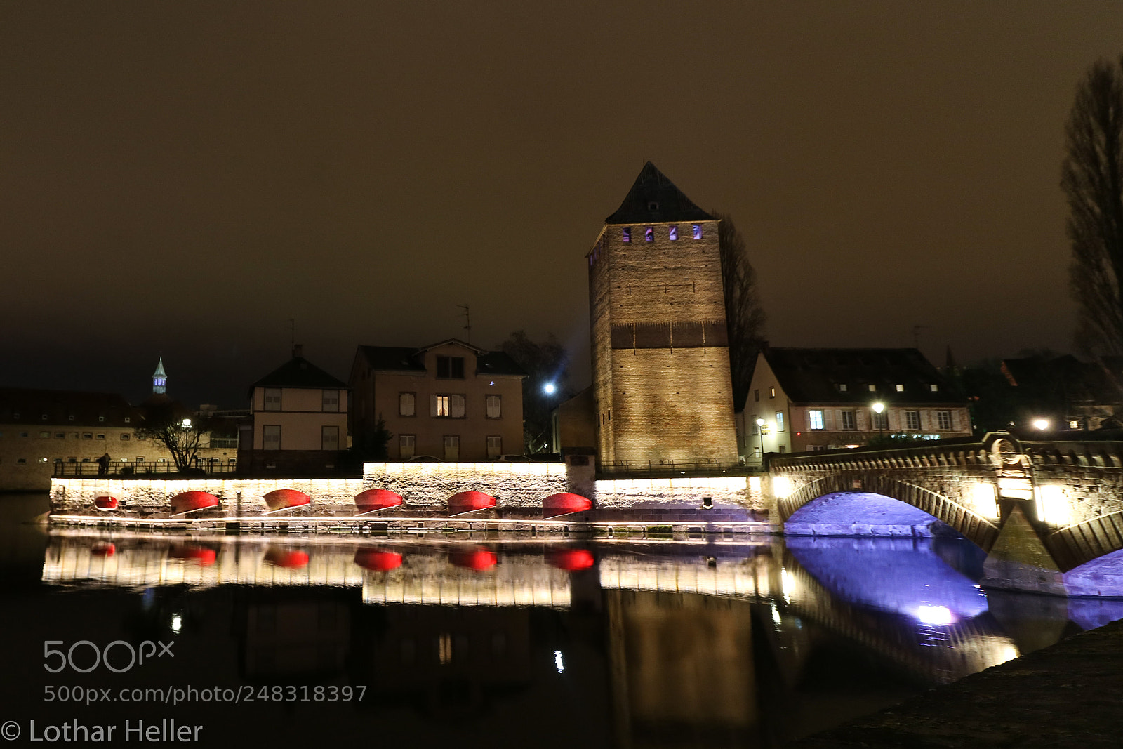 Canon EOS 750D (EOS Rebel T6i / EOS Kiss X8i) sample photo. Strasbourg night photography