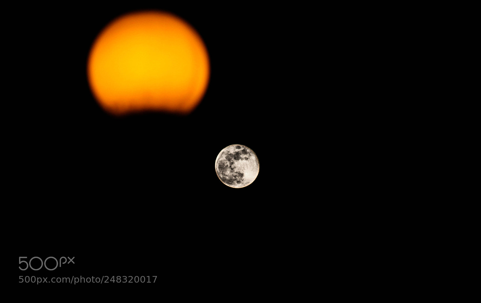 Canon EOS 50D sample photo. March moon photography