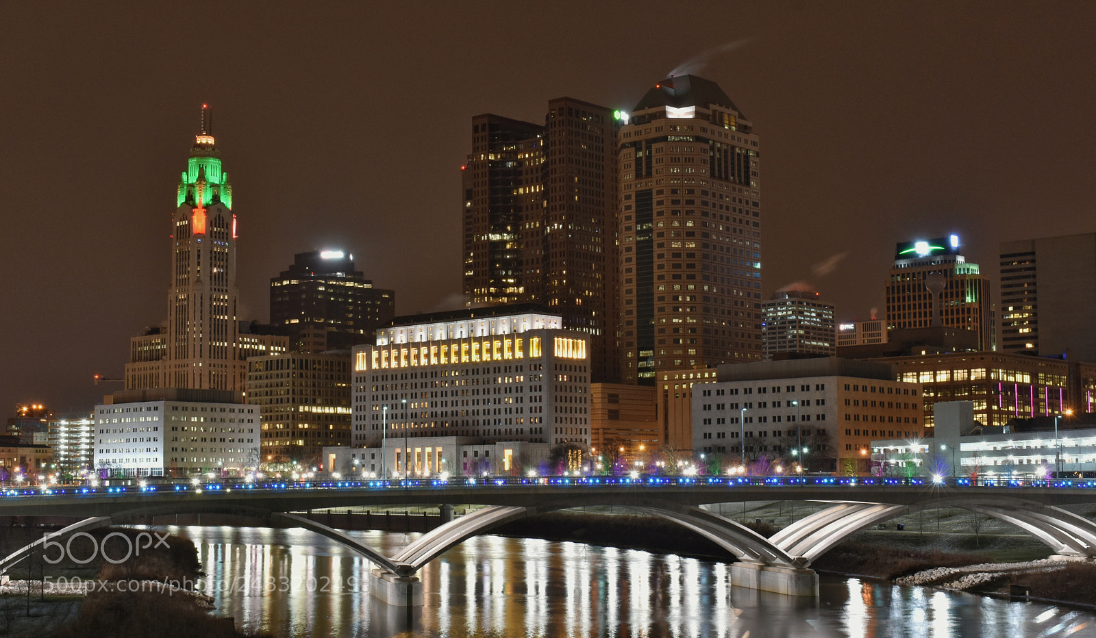 Nikon D3400 sample photo. Columbus skyline photography