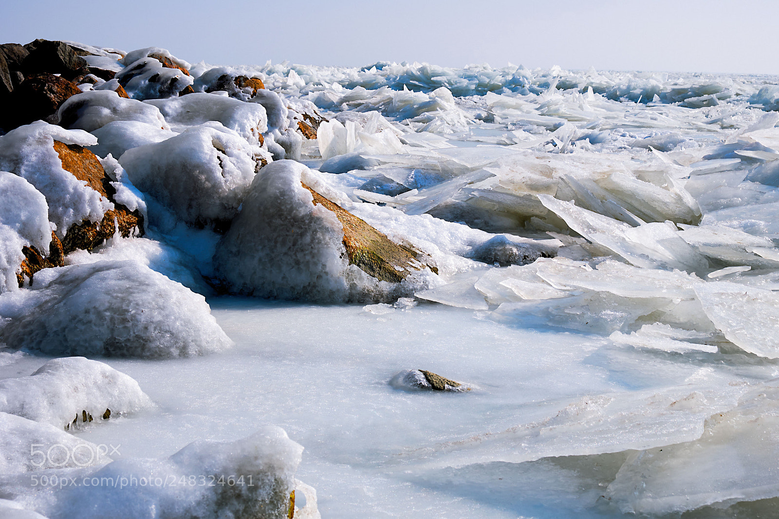 Fujifilm X-T2 sample photo. Crossing ice. photography