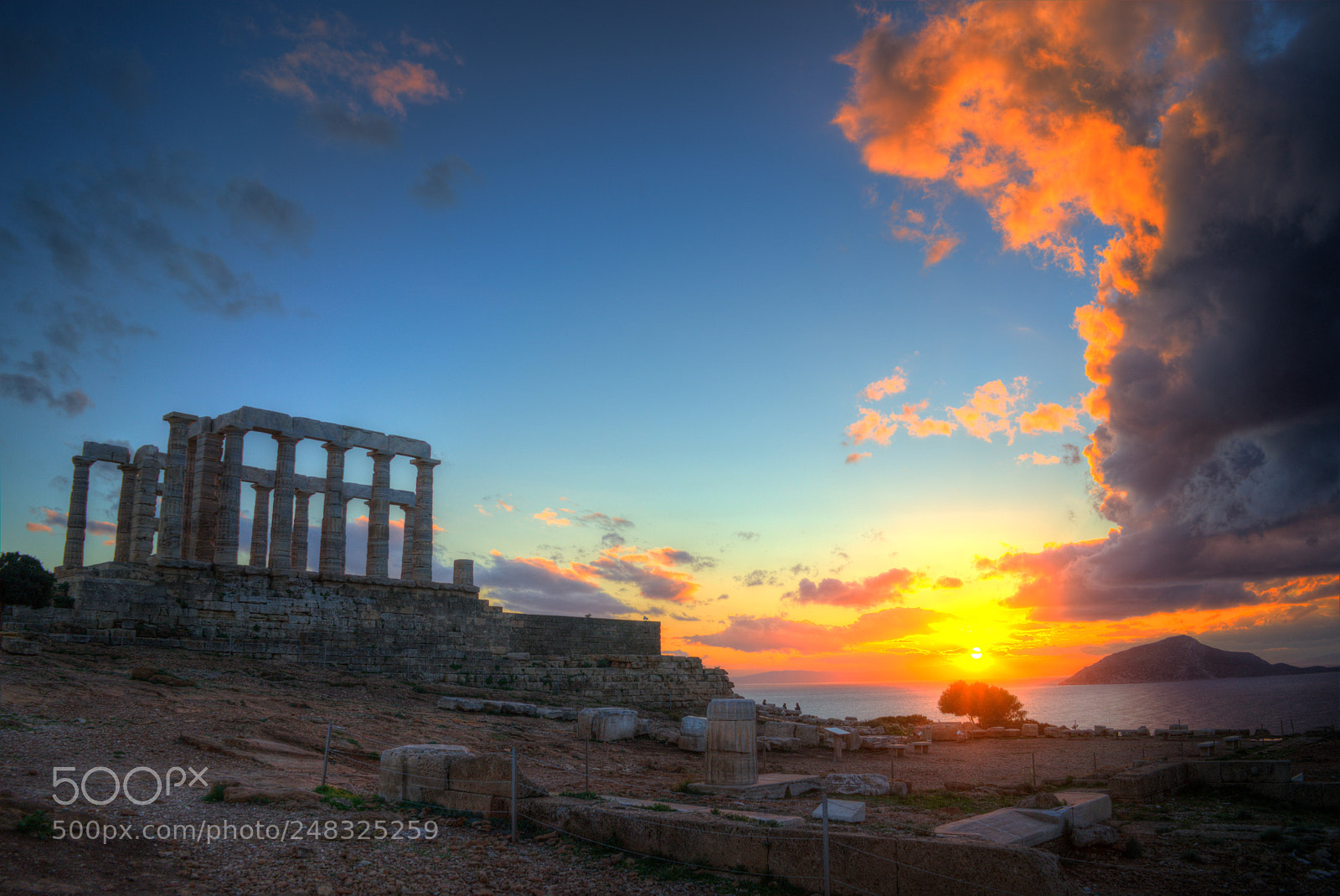 Sony a7 II sample photo. Temple of poseidon at photography