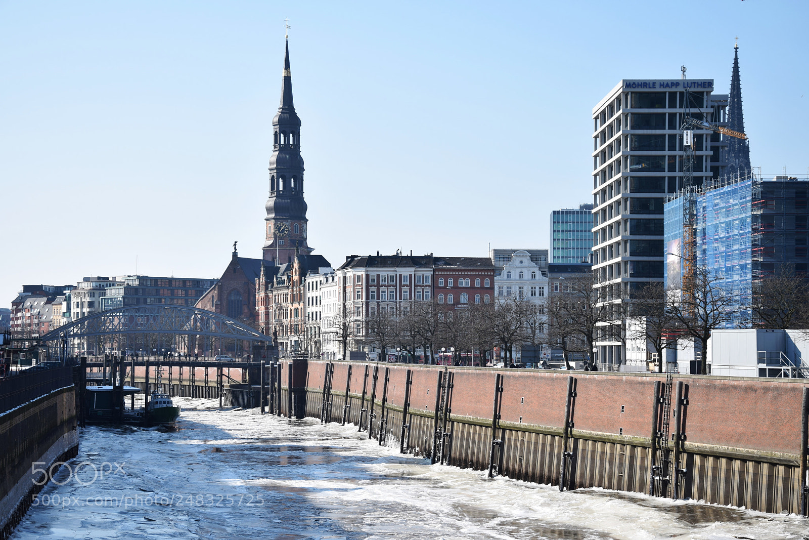 Nikon D5300 sample photo. Zollkanal - hamburg frozen photography