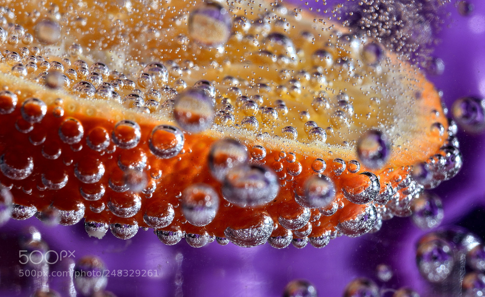 Nikon D5100 sample photo. Orange in mineral water photography