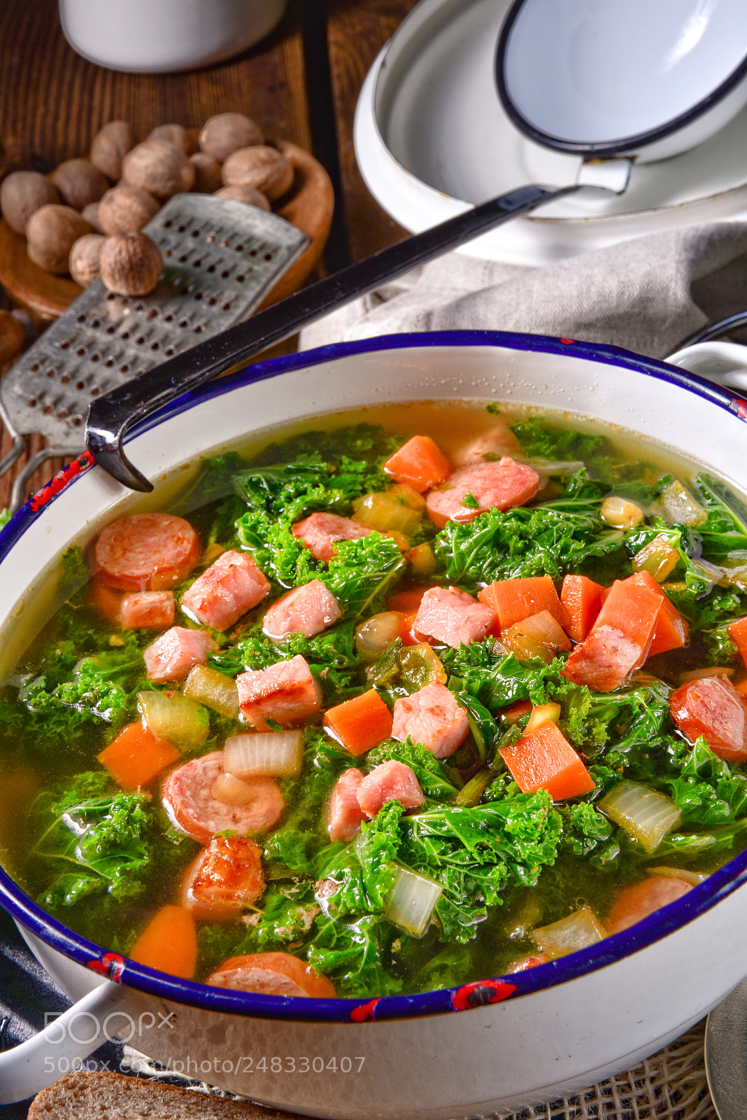 Nikon D810 sample photo. A tasty kale soup photography