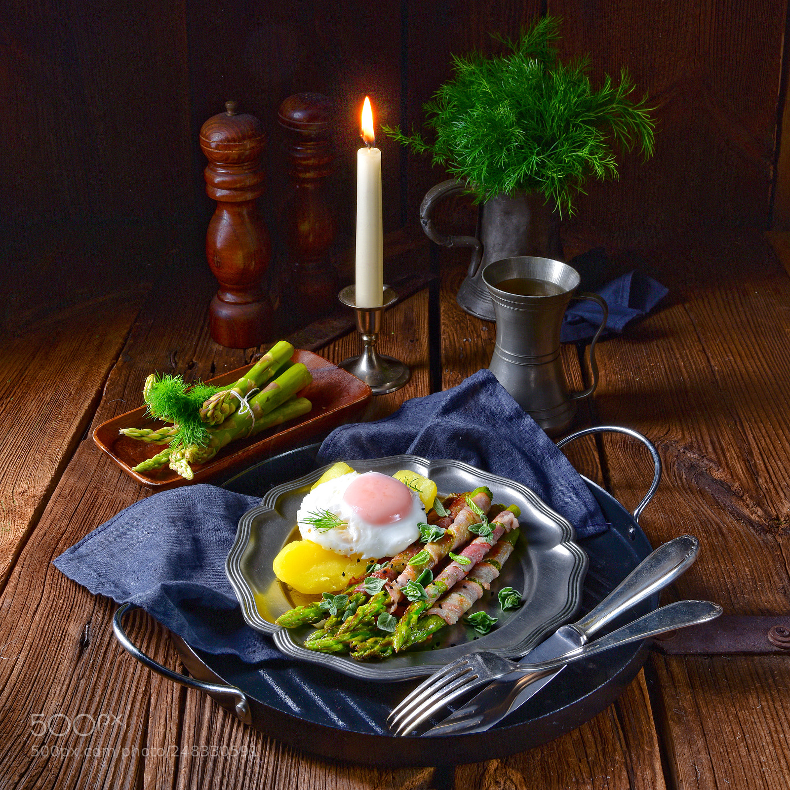 Nikon D810 sample photo. Green asparagus from the photography