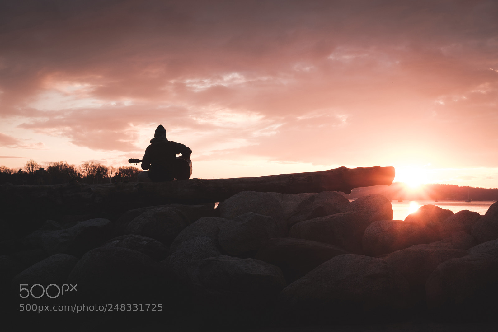Fujifilm X-H1 sample photo. Guitar player at sunset photography