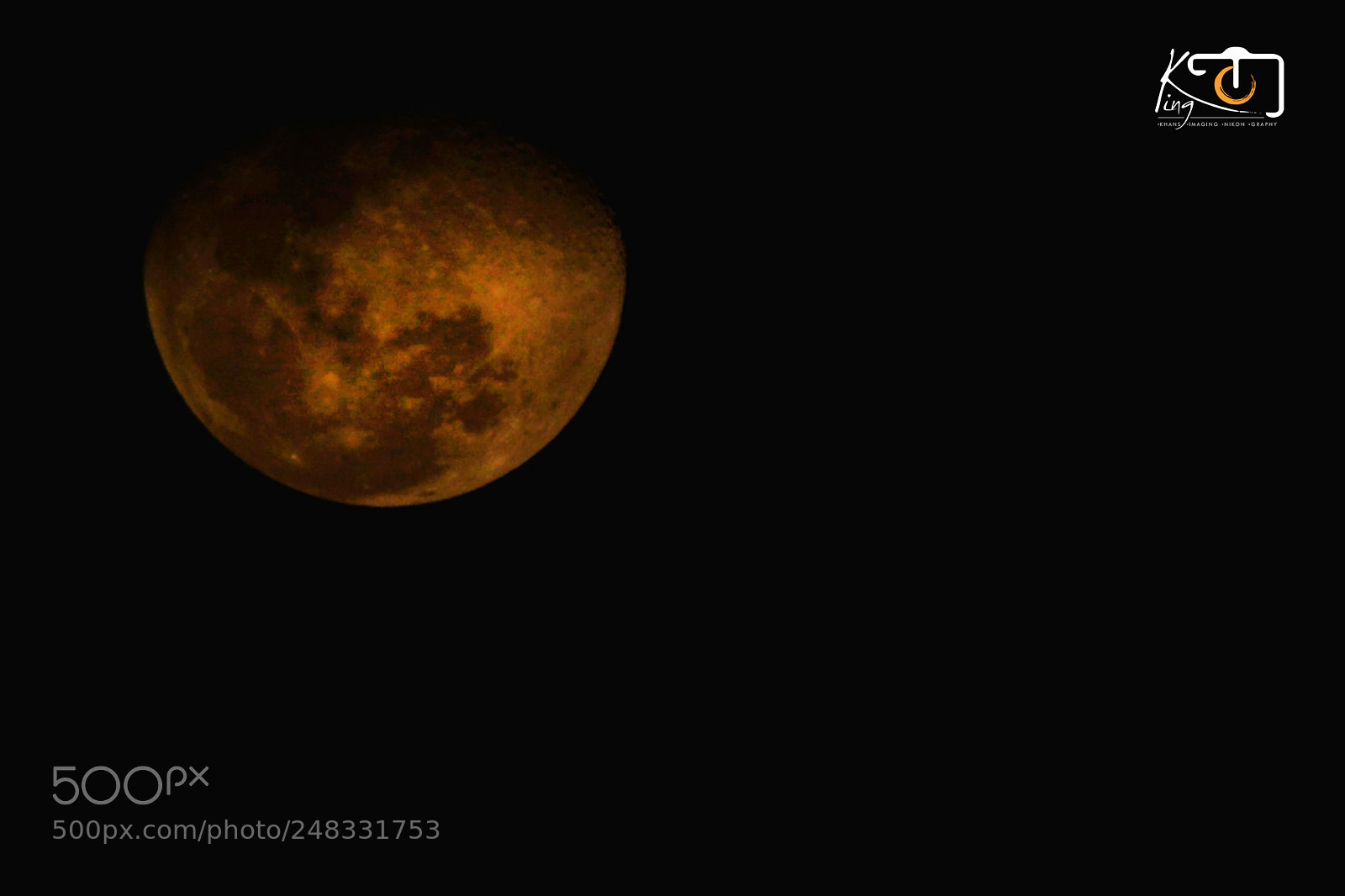 Nikon D5200 sample photo. Moon 5th march night photography