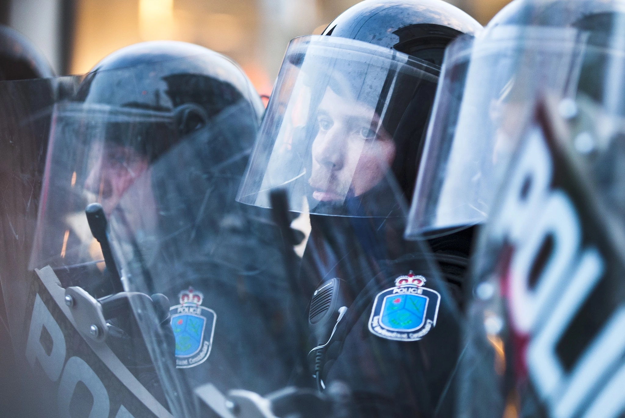 Canon EOS-1D sample photo. Riot officer look (g20 toronto) photography