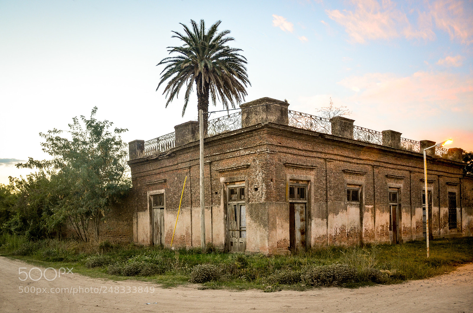 Nikon D5100 sample photo. Old corner at sunset photography