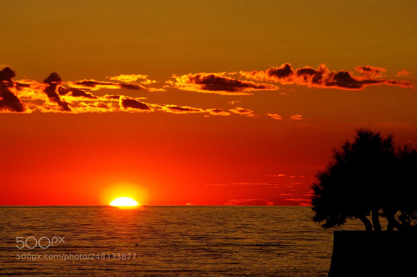 Pentax K20D sample photo. Red sunset photography