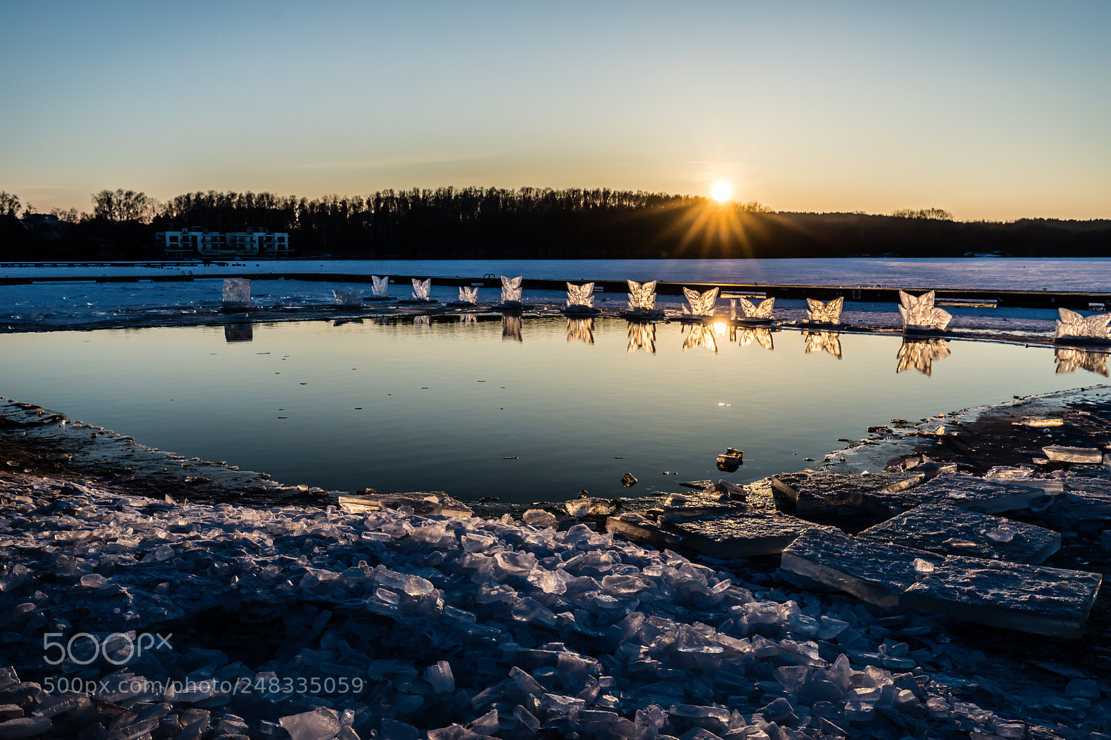 Canon EOS 6D Mark II sample photo. Frozen lake photography