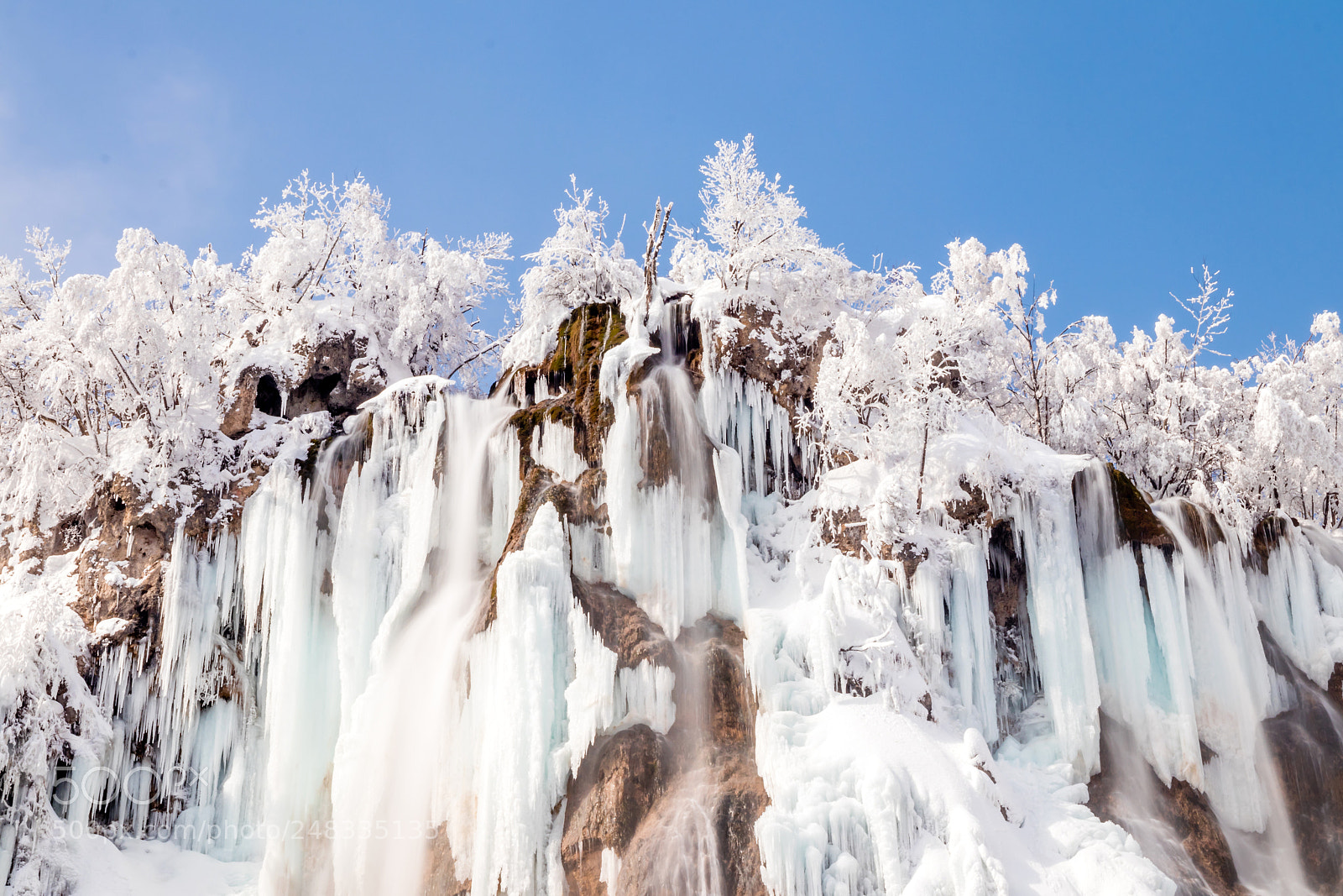 Canon EOS 80D sample photo. Frozen waterfals photography