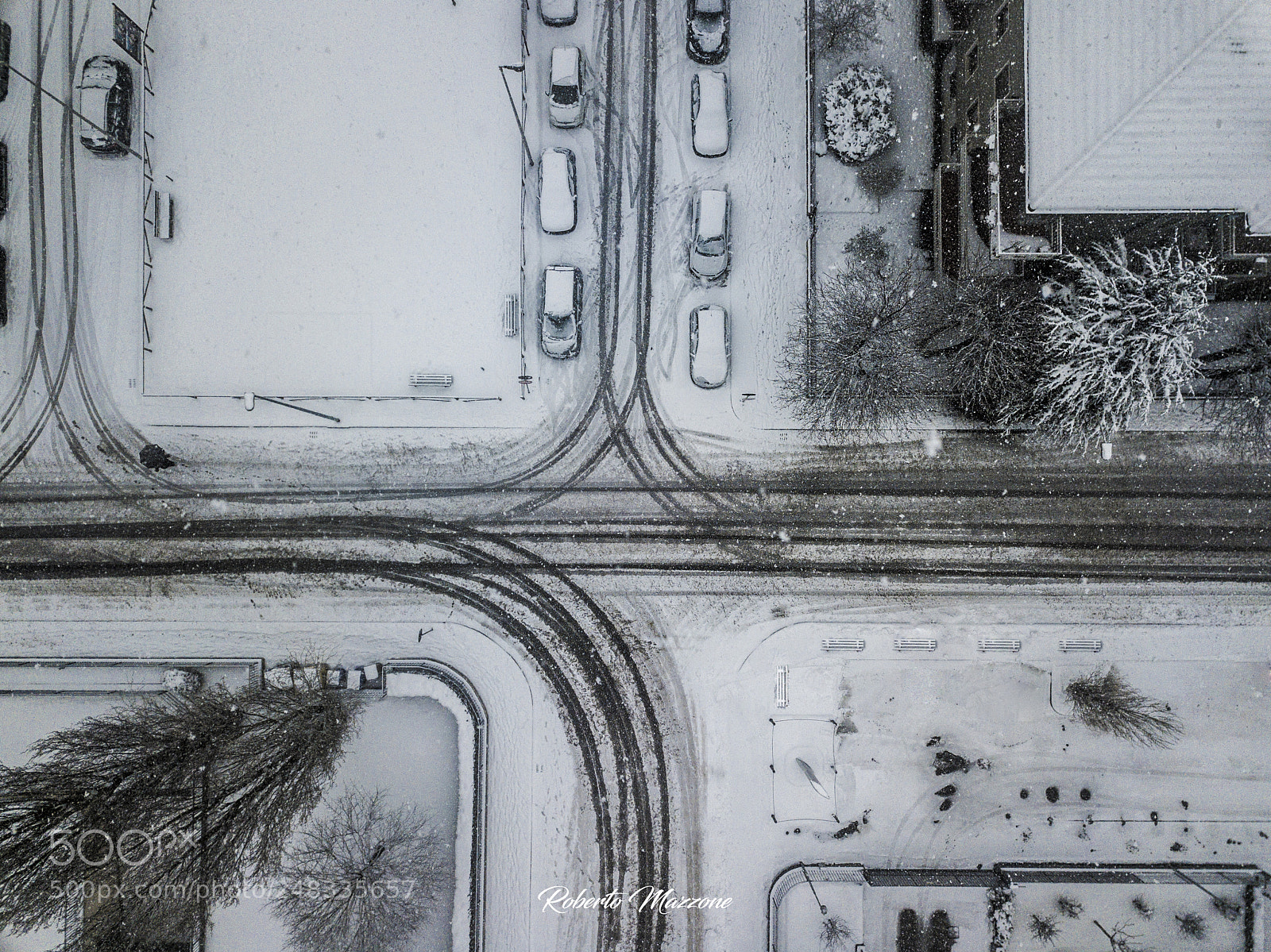 DJI FC220 sample photo. Winter in italy photography