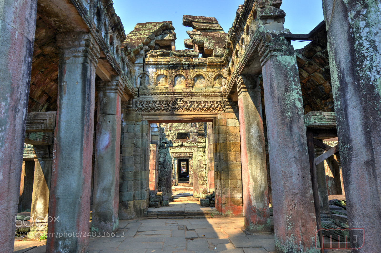 Nikon D800 sample photo. Preah khan interior photography
