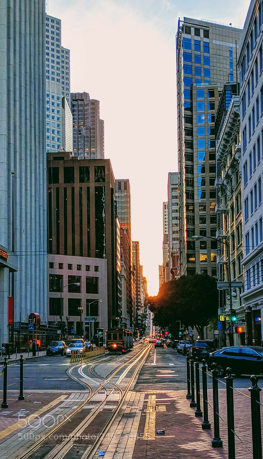 Google Pixel 2 sample photo. Trolly sunset photography