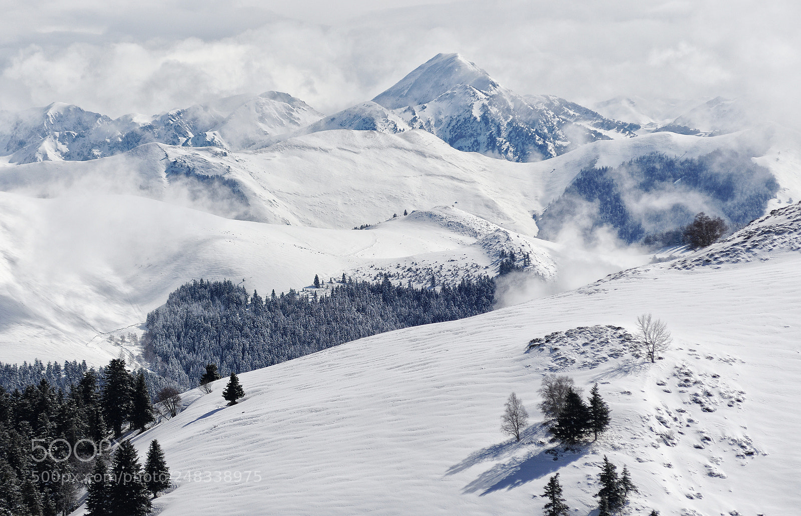 Pentax K-5 IIs sample photo. Clouds'n'snowscape photography