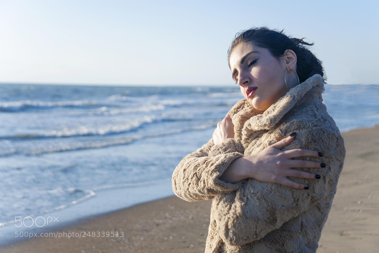 Nikon D700 sample photo. She & the sea #1 photography