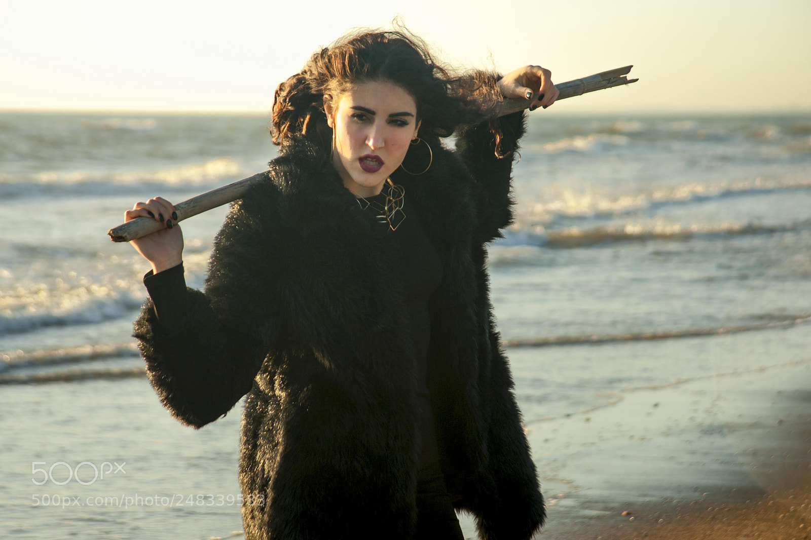 Nikon D700 sample photo. She & the sea #2 photography