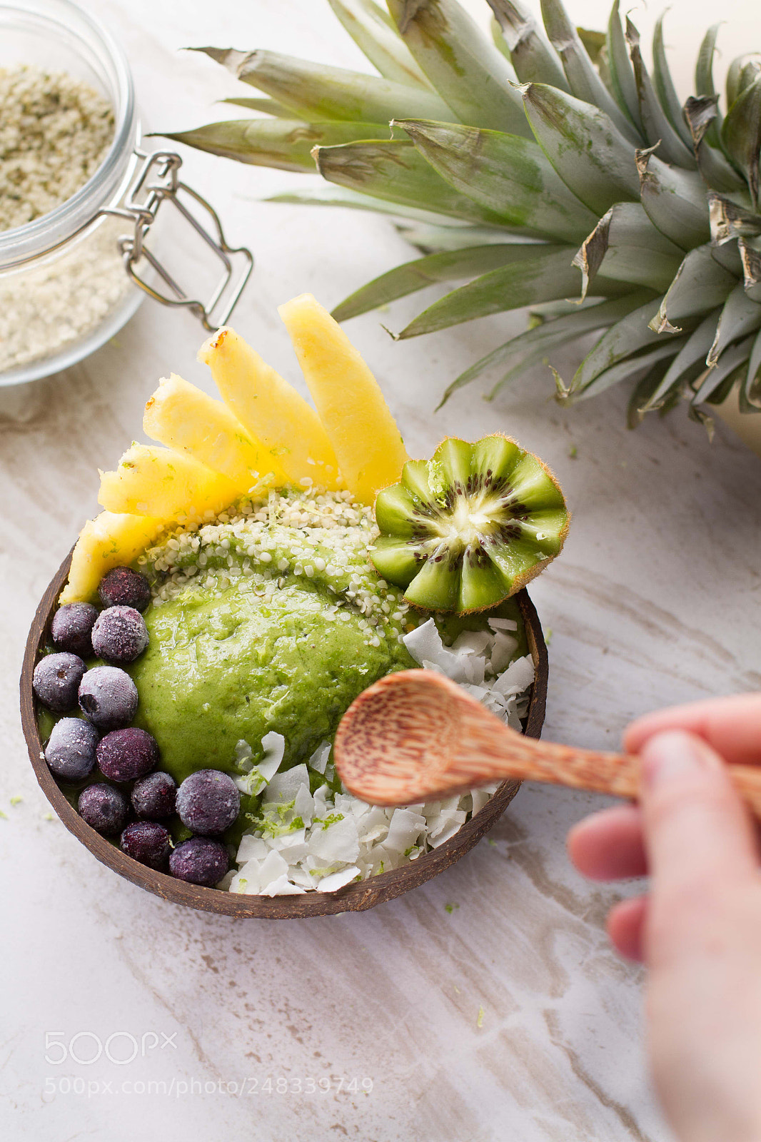 Canon EOS 7D sample photo. Matcha smoothie bowl!!! photography